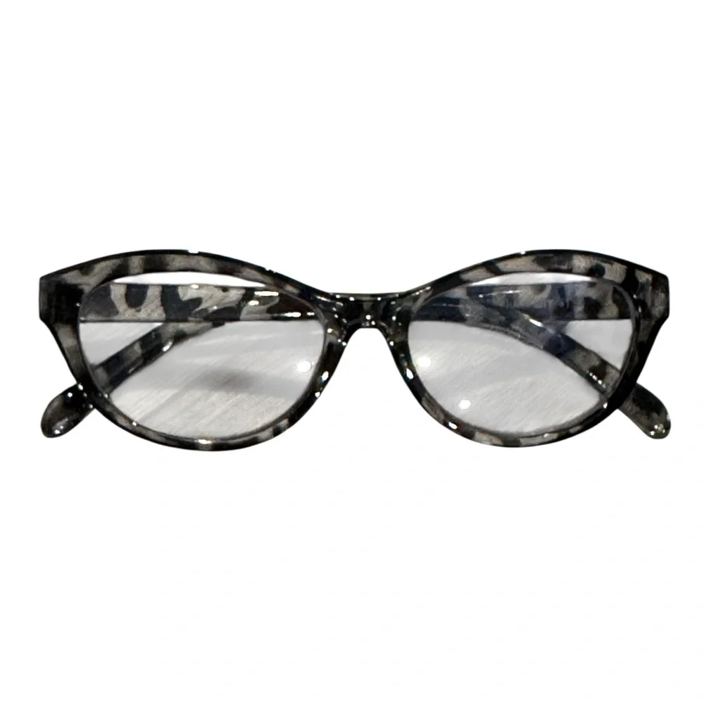 Nine West Gray & Black Tortoiseshell Quinn Blue Light Reading Glasses (+1.50)